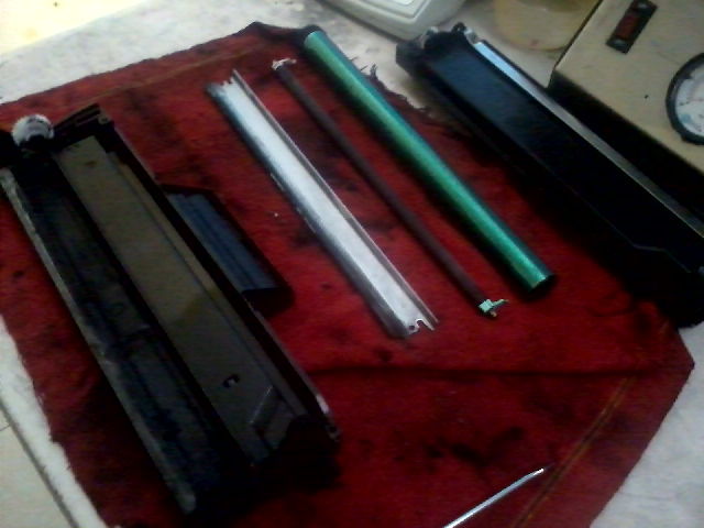 Cartucho abierto listo para remanufacturar